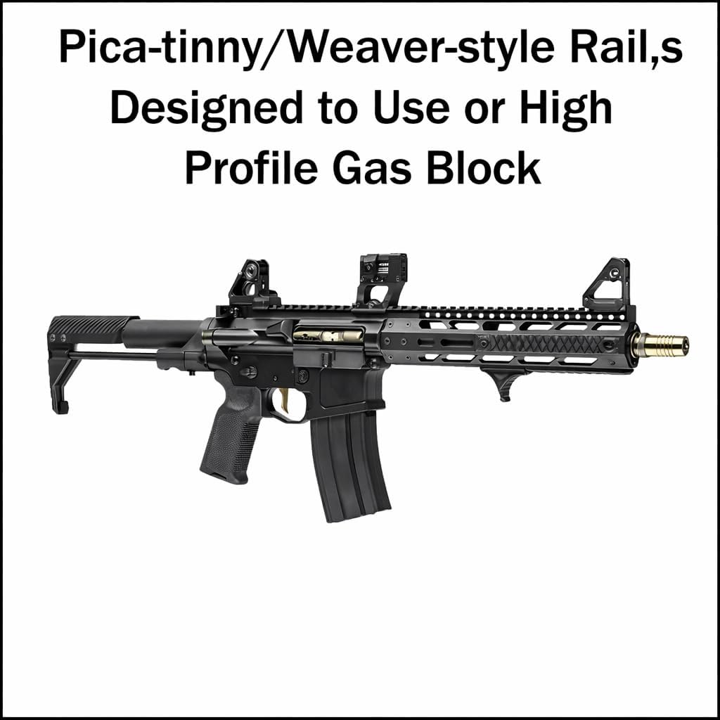 Detachable Low Profile Front Tower for .223 5.56 - Flip-Up Compatible Tactical Rifle | Weaver Rail