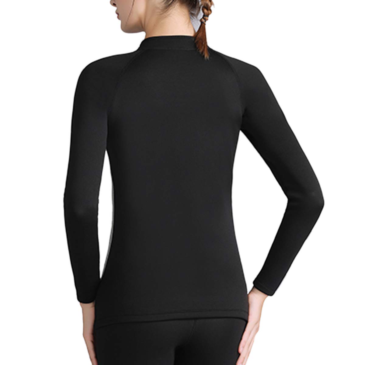 Women Sauna Suit Workout Jacket Hot Sweat Shirt Body Shaper Waist Trainer Fitness Top Long Sleeve Neoprene Zipper
