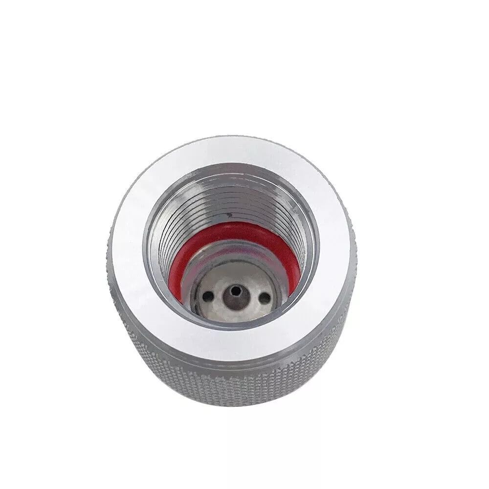 UCCKEYI CO2 Adapter with Rings Compatible with 88G 90G Disposable Co2 Cartridge to G1/2-14 Thread Tank
