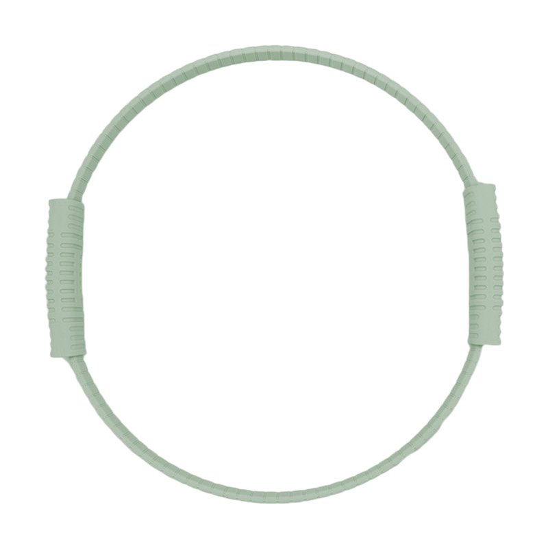 HUIJUBAO Yoga Pilates Resistance Ring for Leg and Butt Training, Portable Exercise Equipment with Anti-Slip Silicone, Home and Office Workouts, Postpartum Toning (Green)