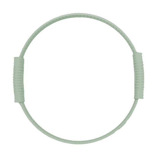 HUIJUBAO Yoga Pilates Resistance Ring for Leg and Butt Training, Portable Exercise Equipment with Anti-Slip Silicone, Home and Office Workouts, Postpartum Toning (Green)