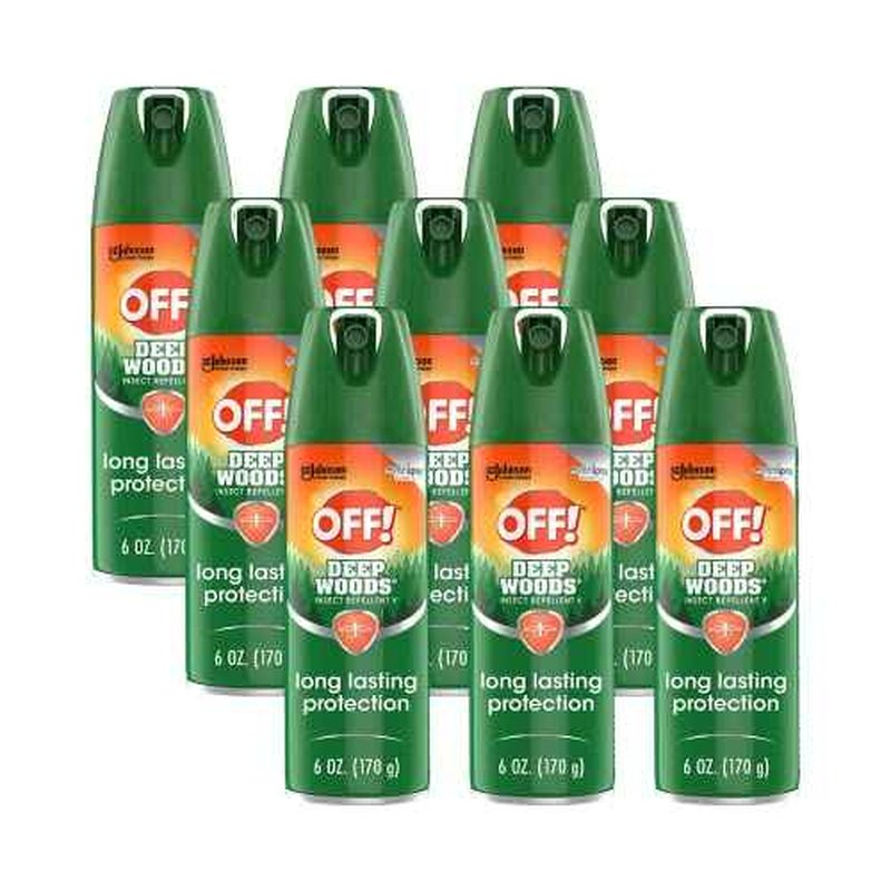 RaidOFF Off Deep Woods Insect Repellent 6oz (Pack of 9)