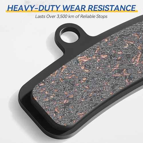 AGPTEK Bike Brake Pads, High-Performance Bicycle Brake Pad, 4 Pairs Mountain Bike Pad for Shimano/Tektro/TRP, Work Ebike/Mountain & Road Bike