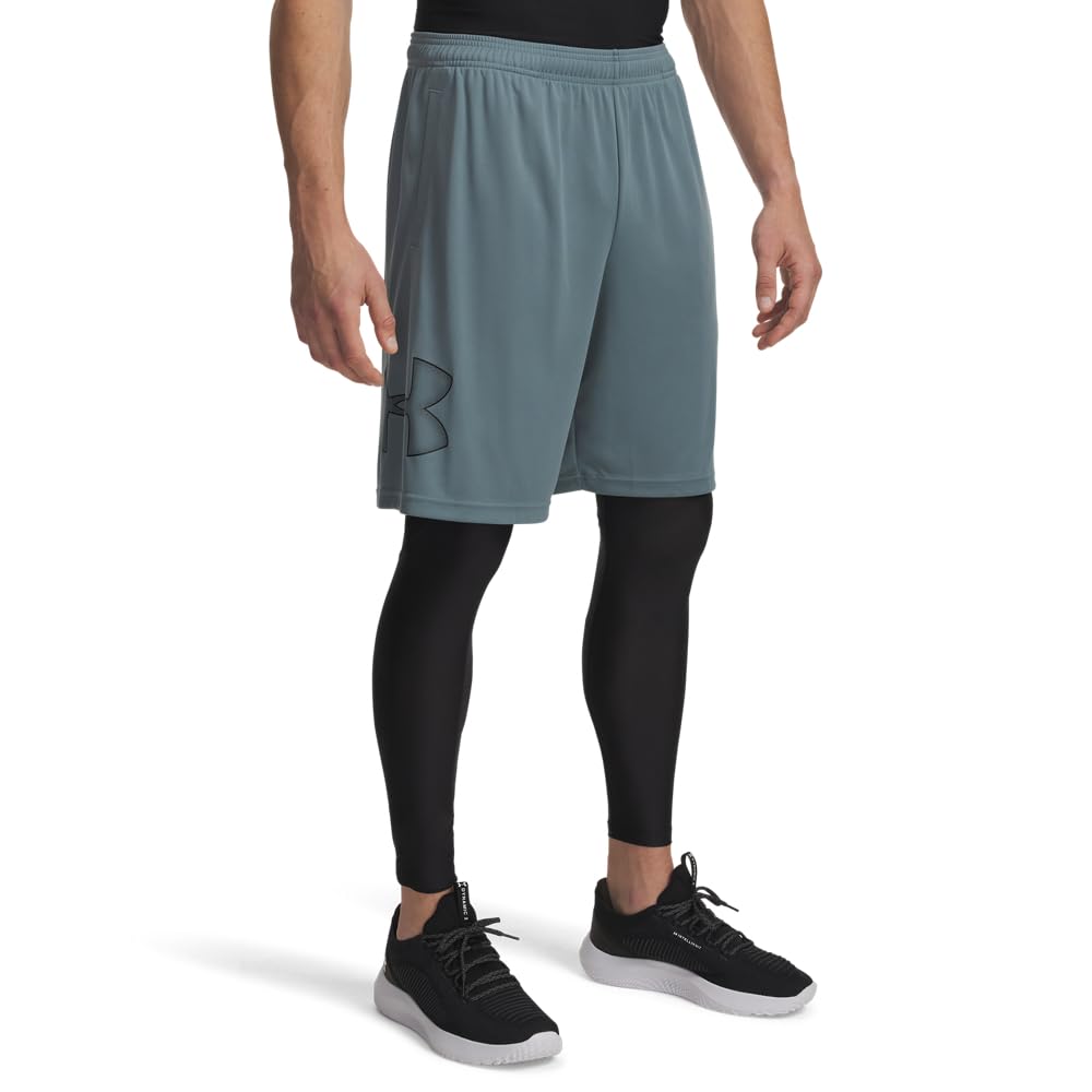 Under Armour Men's Tech Graphic 10" Shorts, (587) Jasper Blue / / Black, Large Tall