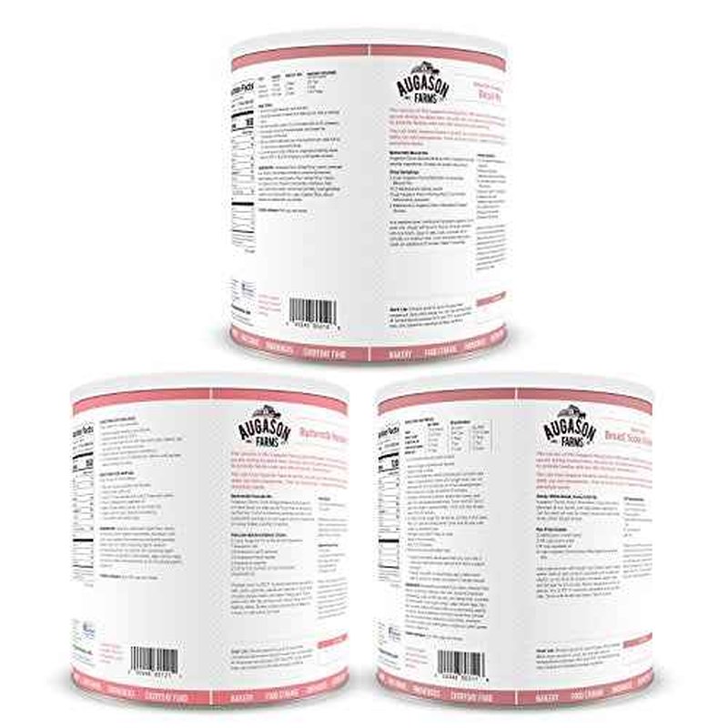 Augason Farms Bakery Food Storage Kit No. 10 Can 3-Pack