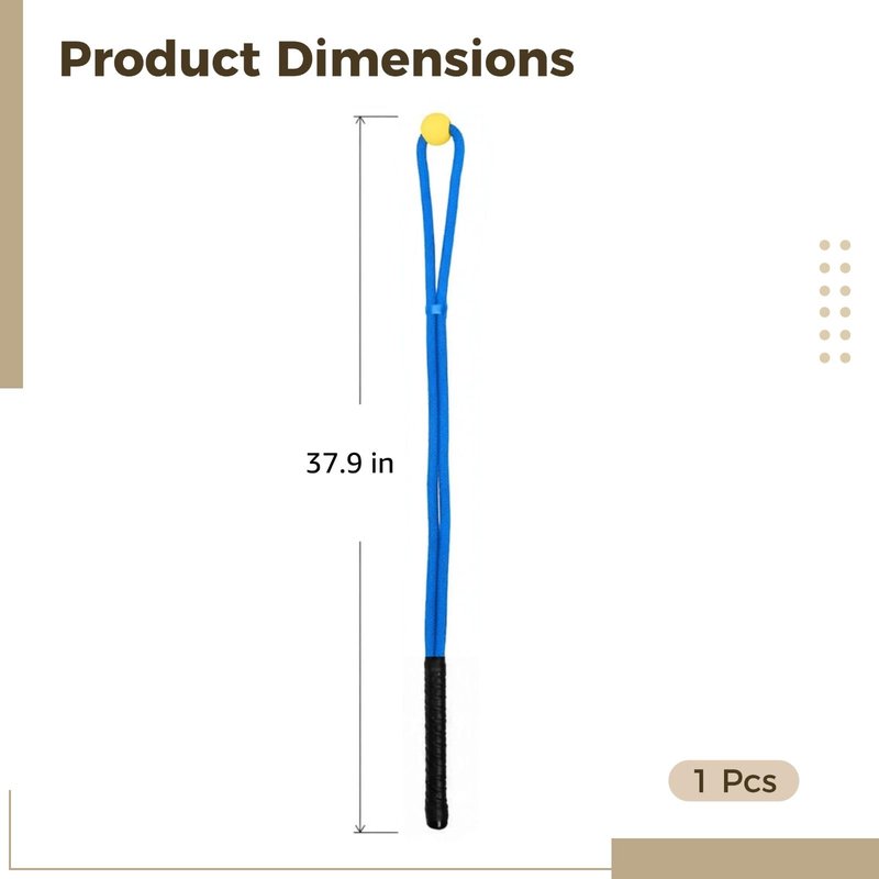 Golf Rope Swing Trainer, Golf Swing Training Aid for Posture Correction, Warm-Up, Strength Training, 37.9 in / 96 cm Nylon Cord