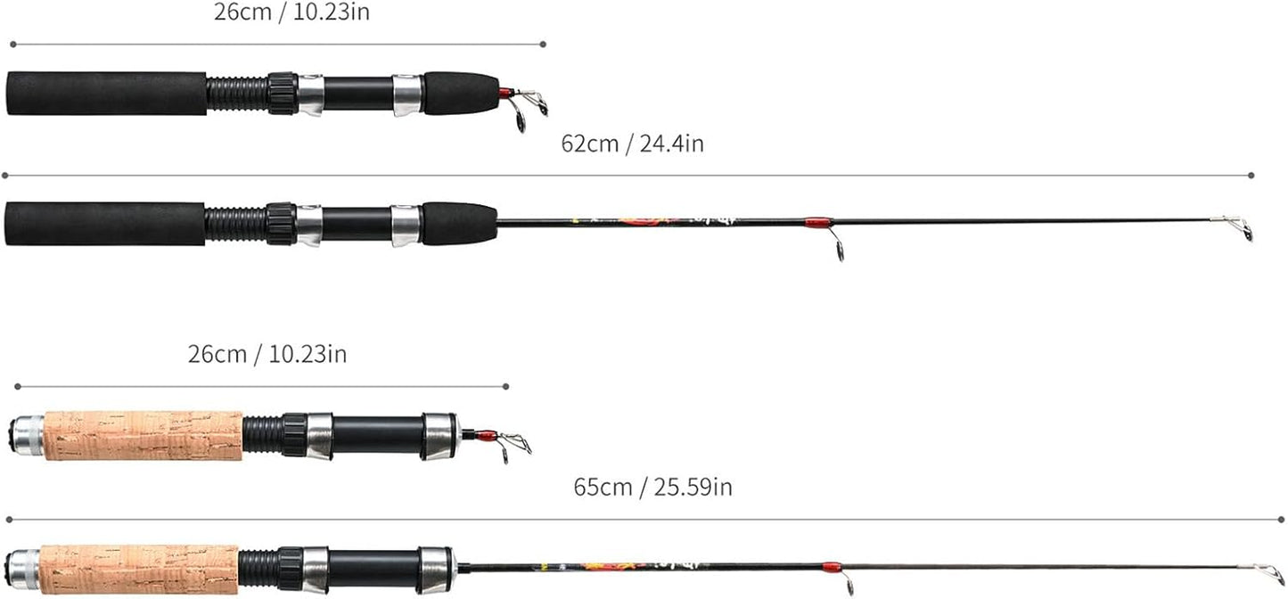 Fishing Rod and Reel Combo - Portable Ice Fishing Gear for Winter Adventures | Lightweight & Durable