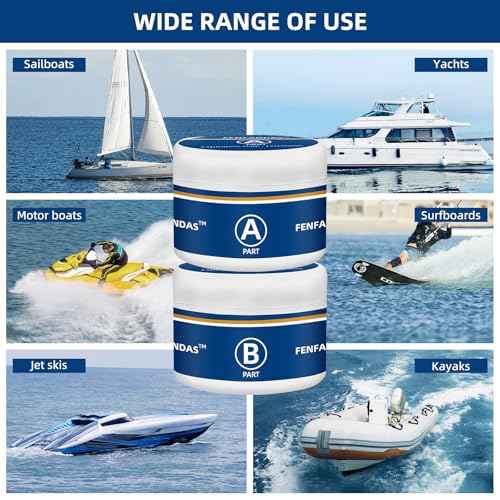 Fiberglass Boat Repair Kit (Color Match), Gel Coat Repair Kit for Boats, Marine Fiberglass Repair Kit for Boats, Epoxy Filler for Boats, Fiberglass Repair Kit Fix Holes Chips Pits Cracks