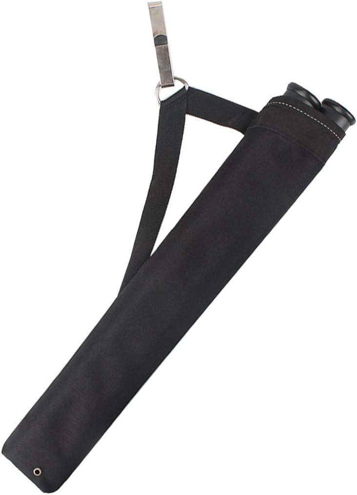 Archery Hip Arrow Quiver - 2 Tube Waist Carry Bag with Hook for Target Shooting