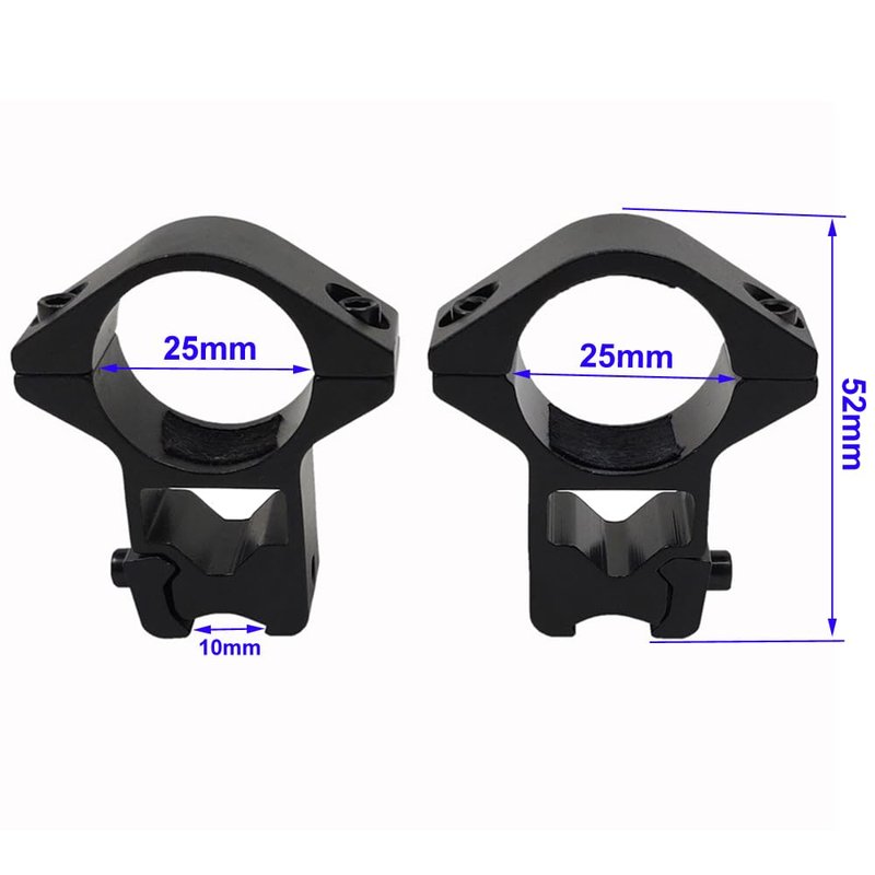 Calitte 25mm Torch Holder Flashlight Mount Clamp with Stainless Steel Screws