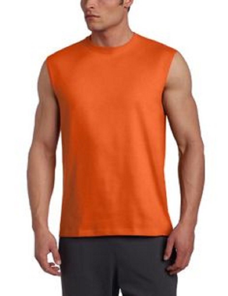 Russell Athletic Men's Cotton Basic Muscle,Basic Burnt Orange,XXX-Large