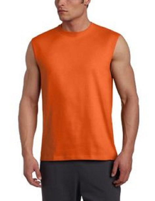 Russell Athletic Men's Cotton Basic Muscle,Basic Burnt Orange,XXX-Large