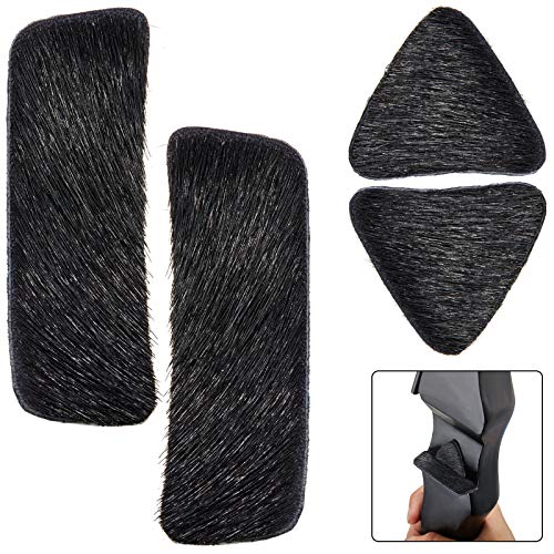 2 Pairs Recurve Bow Arrow Rest Archery Hair Arrow Rest Stick on Bow Rest Fur Adhesive Shelf Rests Longbow Fur Pad recurve Bow Accessories for Outdoor Hunting Shooting Practice