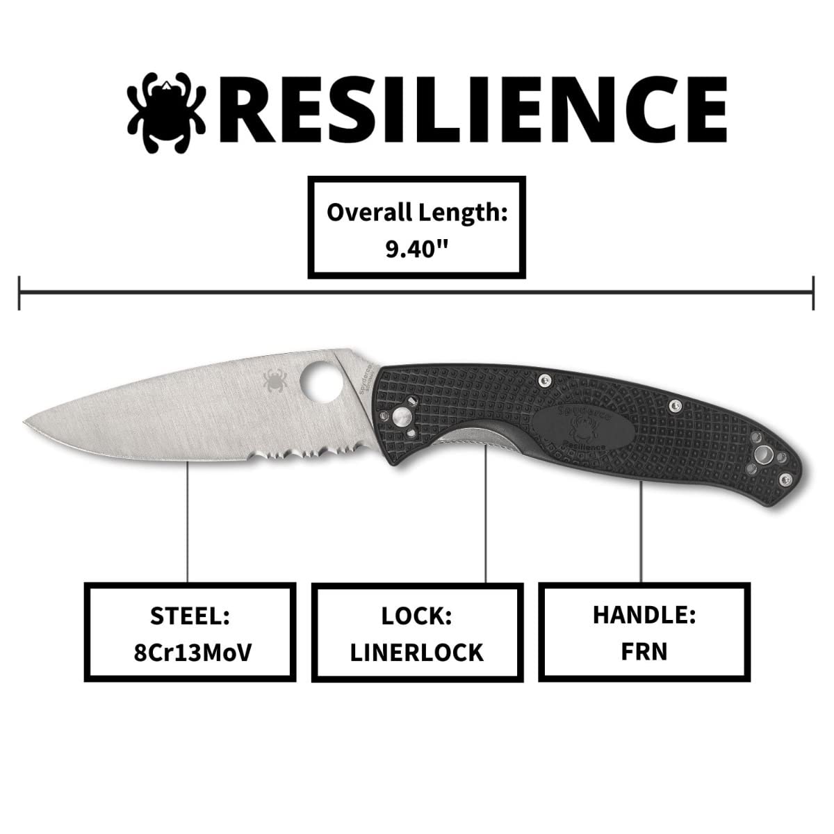Spyderco C142PSBK Resilience Lightweight