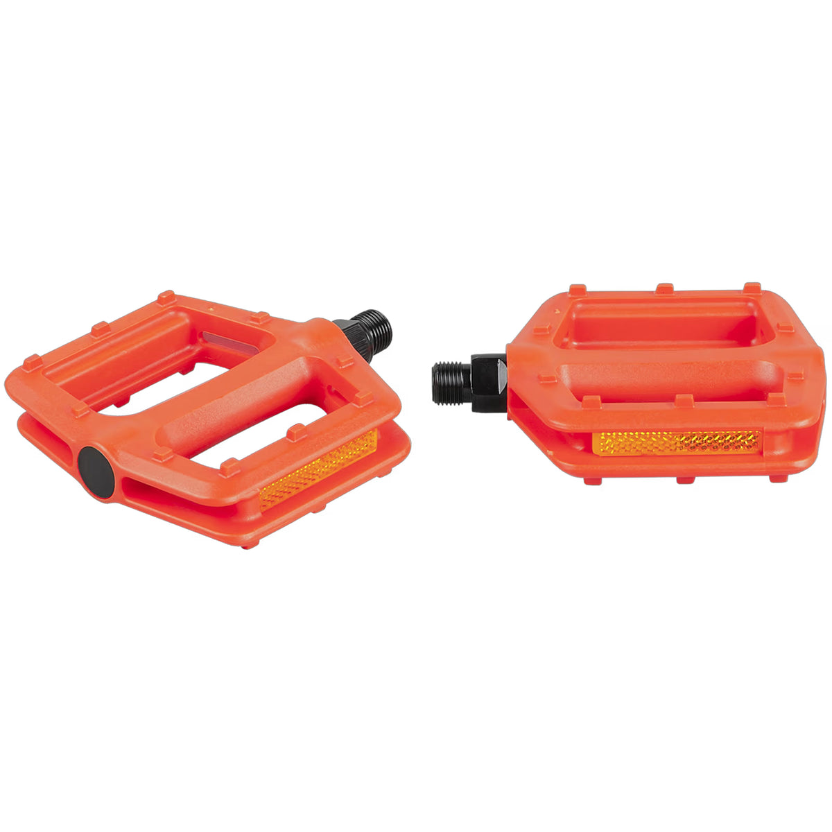 Bike Pedal Set 9/16 Inch Plastic Platform Pedals for Cycling - Multi-Color