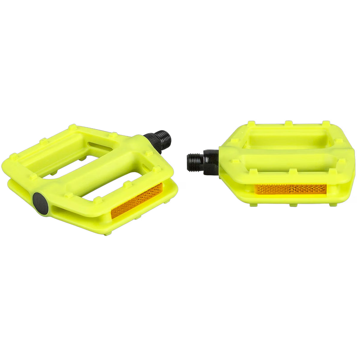 Bike Pedal Set 9/16 Inch Plastic Platform Pedals for Cycling - Multi-Color