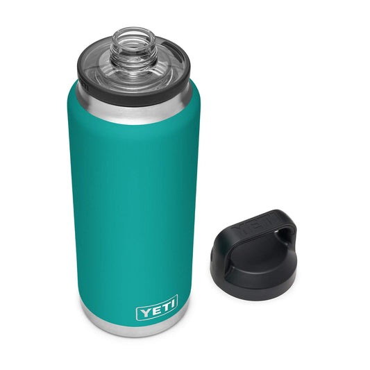 YETI Rambler 36 oz Bottle, Vacuum Insulated, Stainless Steel with Chug Cap, Pacific Blue