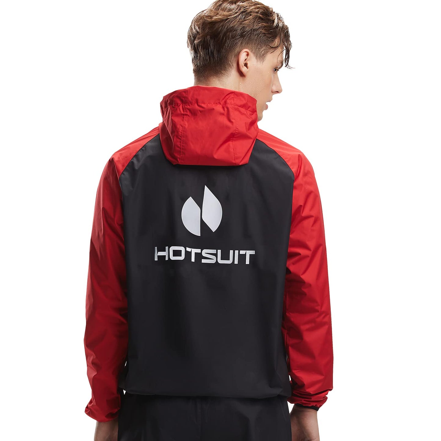 HOTSUIT Sauna Jacket for Men & Women Weight Loss Workout Vest Sauna Shirts 7 Colors, Red, 5XL
