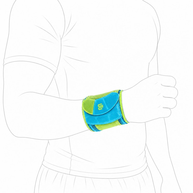 Bauerfeind Sports Wrist Strap - German Engineered Wrist Compression Support for Weightlifting, Crossfit, Tennis, Lifting - Adjustable Tightness Brace with 3D Airknit Fabric - 1 Per Box (Rivera, L/XL)