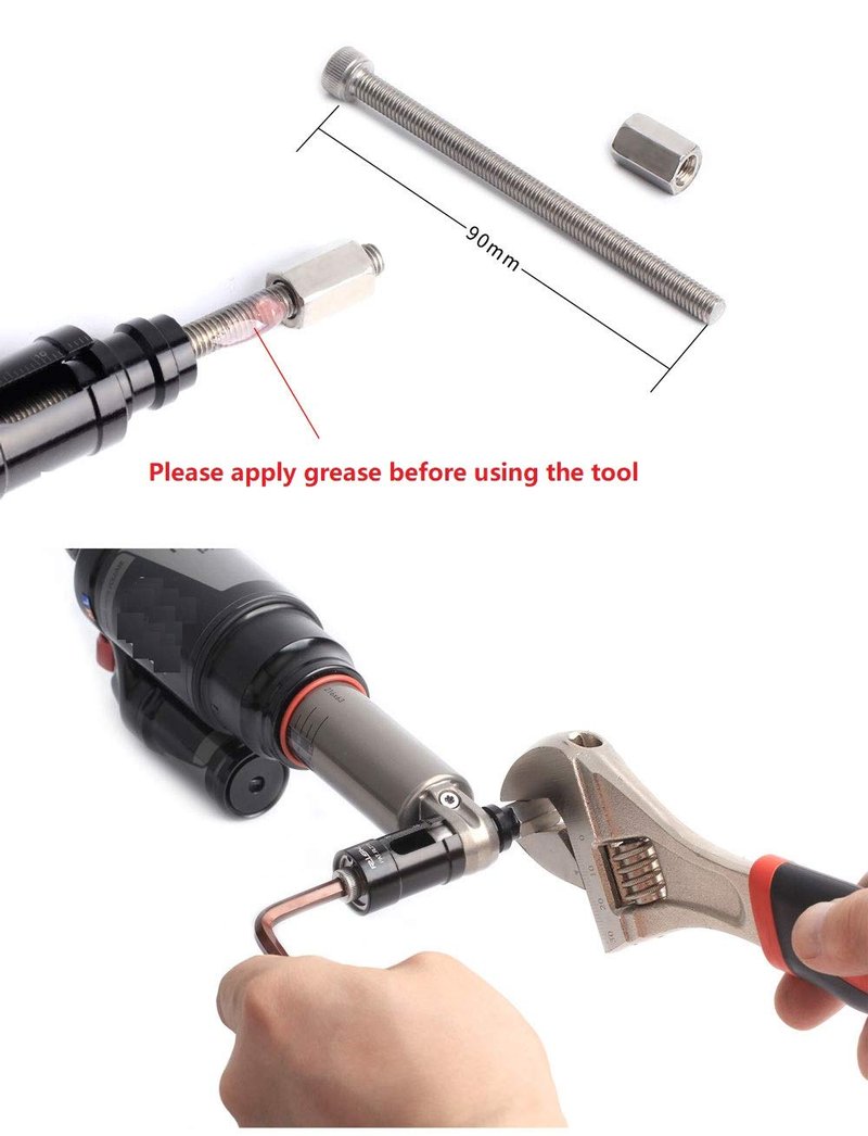 Juscycling MTB Rear Shock Bearing Bushing Replacement Installation and Removal Tool Kit for for Rockshox Fox