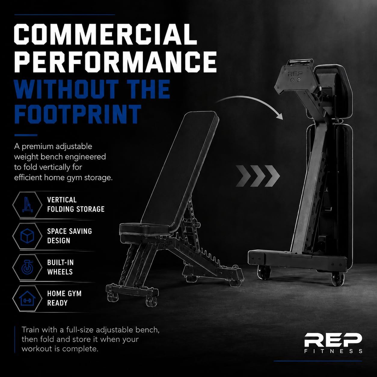 Adjustable Weight Bench - Home Gym Incline Decline Flat Workout | Heavy Duty Foldable Fitness Equipment