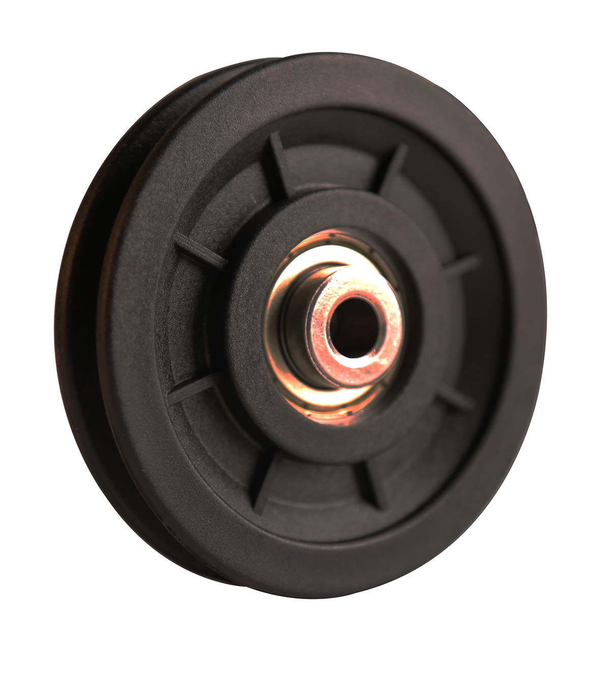 LFJ 90mm/3.5" Nylon Bearing Pulley Wheel Replace for Gym Equipment Part Cable Merchine (4 PCS)