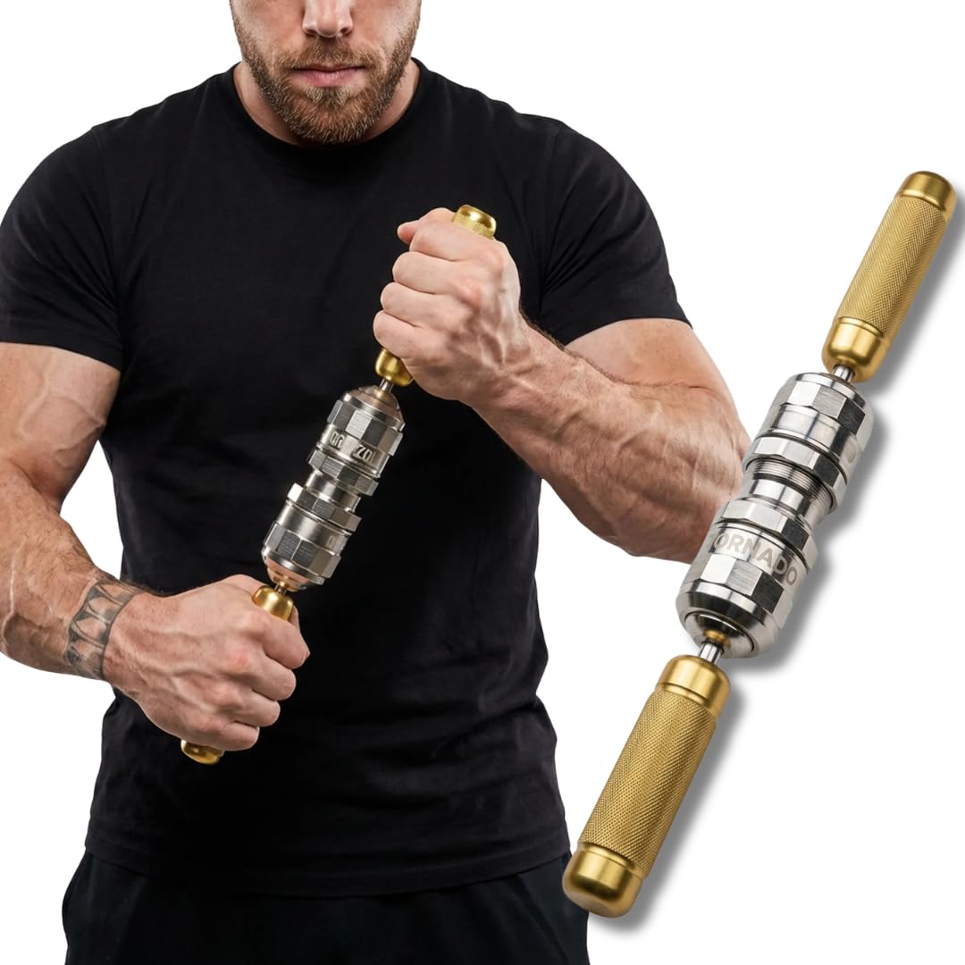 GRIPZILLA Tornado (2026 Steel Build) – Multi-Axis Forearm & Wrist Strengthener | Adjustable Grip Trainer & Forearm Exerciser for Tennis Elbow, Wrist Pain Relief, Climbing, BJJ, Armwrestling & Rehab