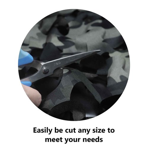 GRVCN Camo Netting Camouflage Net, Bulk Roll Sunshade Mesh Nets for Hunting Blind Shooting Military Theme Party Decorations