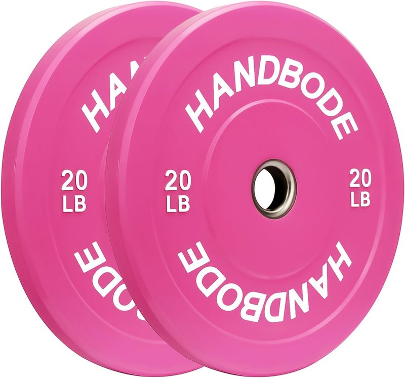 2-Inch Olympic Bumper Weight Plates Set - High Bounce Rubber Plates for Home Gym | 45-300lb Options