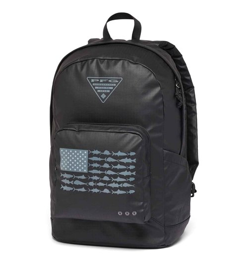Columbia Unisex PFG PHG Zigzag 22L Backpack, Black/PFG Fish Flag, One Size