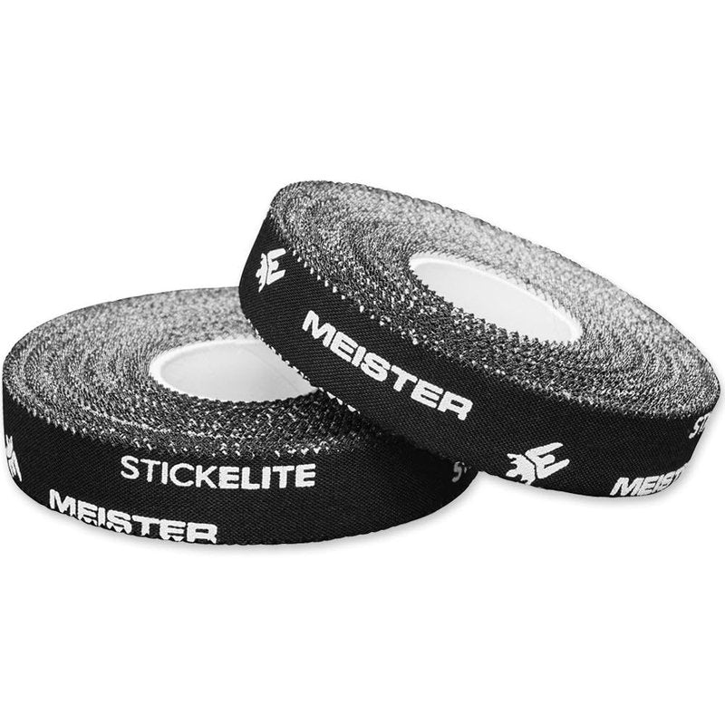 Meister StickElite Professional Porous Athletic Tape for Fingers & Toes - 15yd x 1/2" - Black - 4 Rolls
