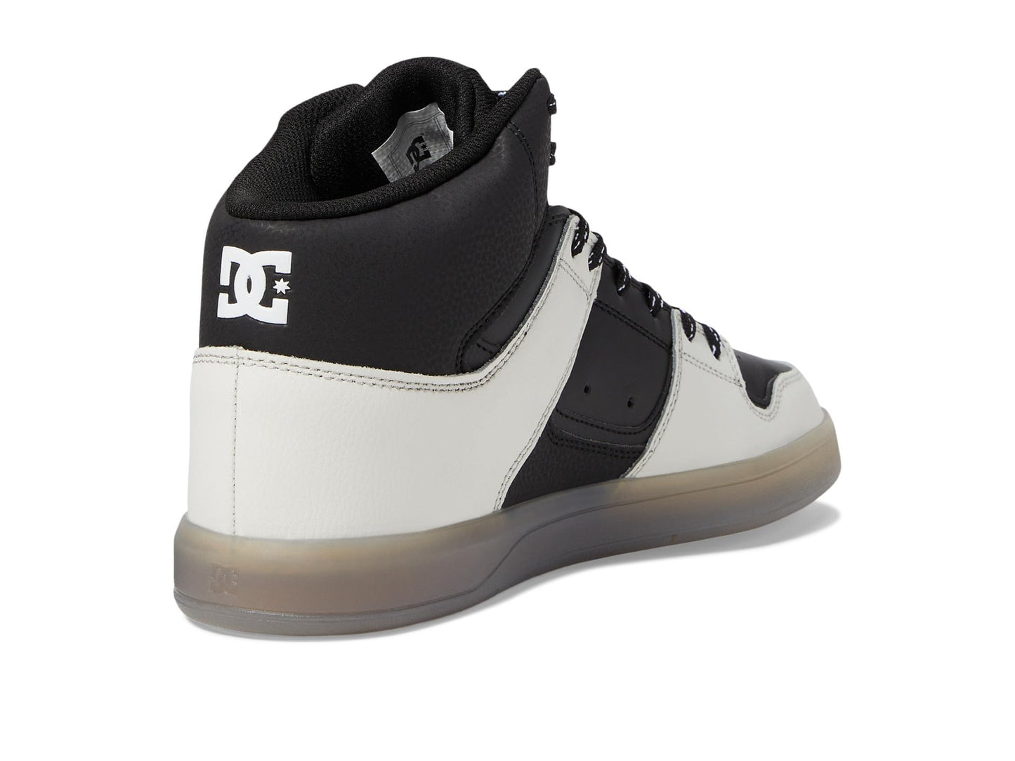 DC Cure Casual High-Top Skate Shoes Sneakers Black/Cream 9.5 D (M)