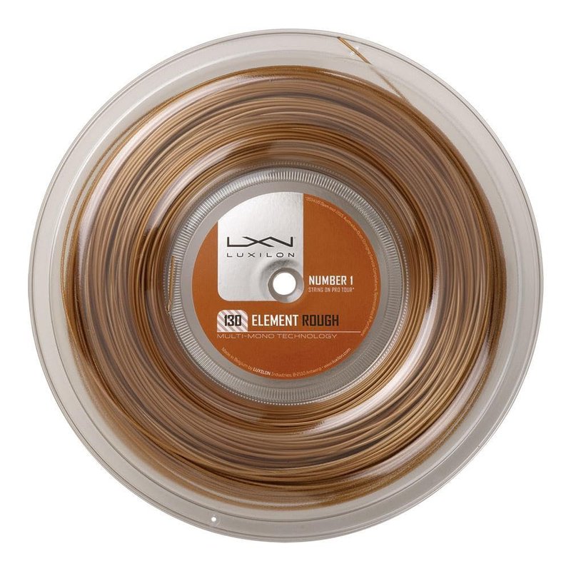 Luxilon Element 125 Tennis String - 200m Reel, Brown