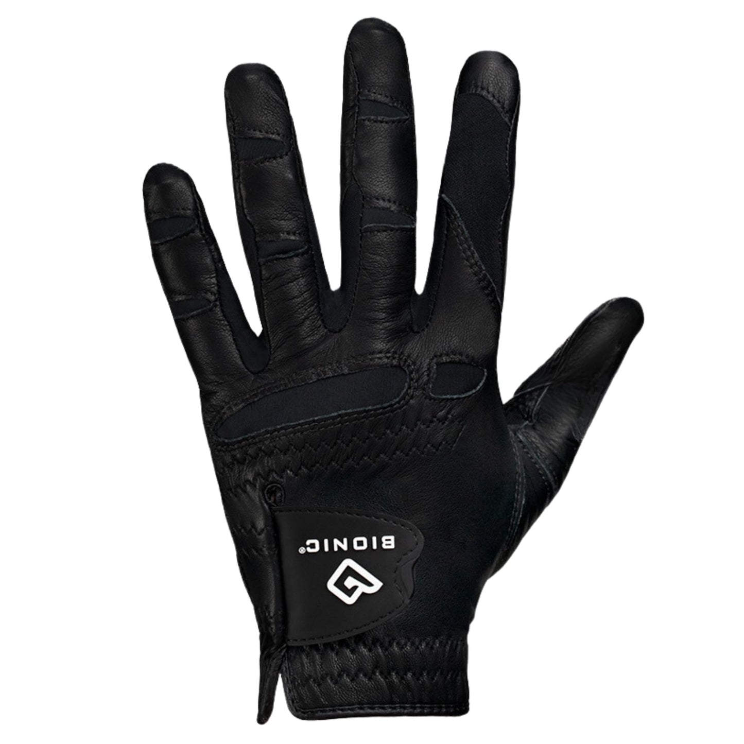 Bionic Men's StableGrip with NaturalFit 2.0 Golf Glove with Dual Expansion Thumb for Best Fit - Premium Cabretta Leather… (Black, Medium/Large, Right)