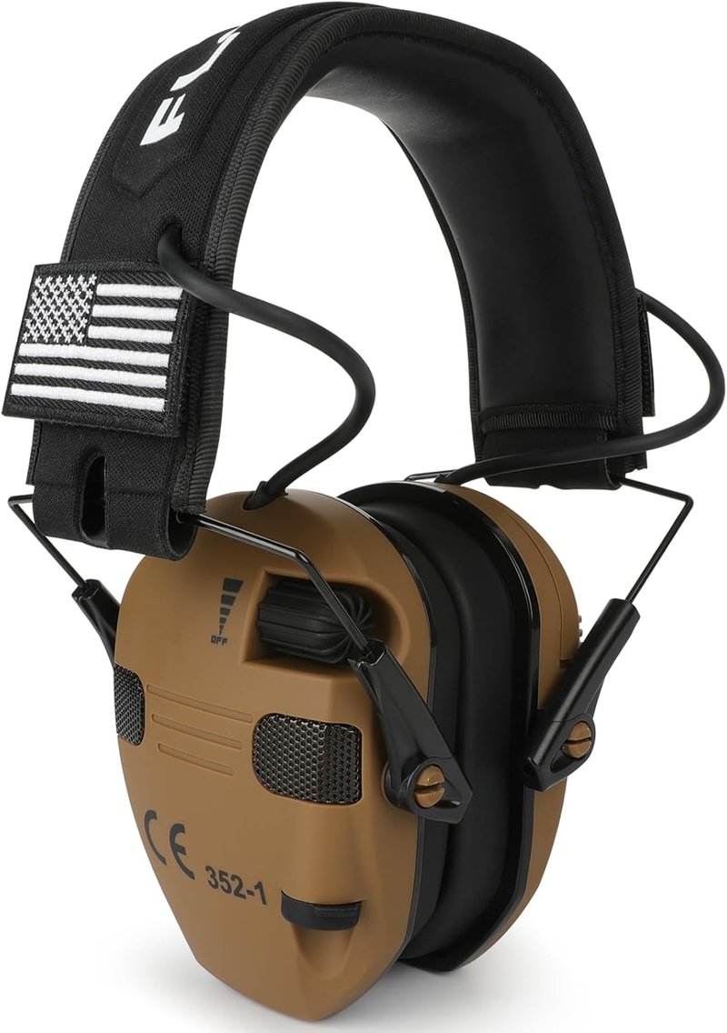 Electronic Ear Protection - 5X Sound Amplification Muffs | NRR 26dB Noise Reduction for Shooting & Hunting