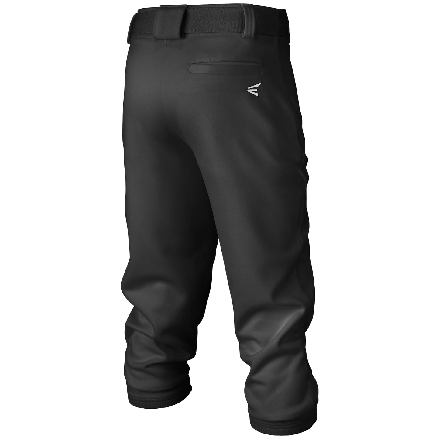 Easton | PRO+ Pull Up Baseball Pant | Youth | Full Length | Elastic Bottom | Youth Black Y XL