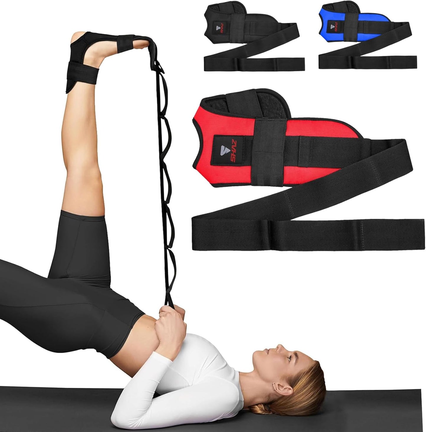 Foot & Calf Stretcher - Fascia Hamstring Device for Plantar Fasciitis & Achilles Pain Relief | Yoga Leg Stretching Strap