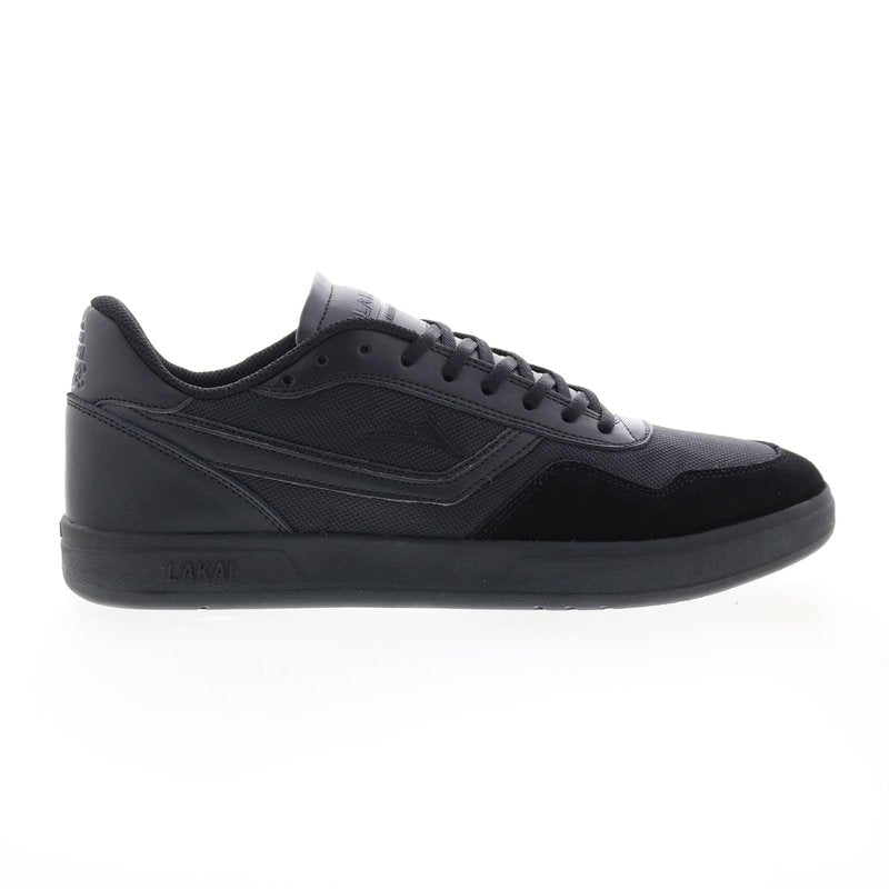Lakai Terrace Mens Skate Shoes, Black/Black Suede, 7