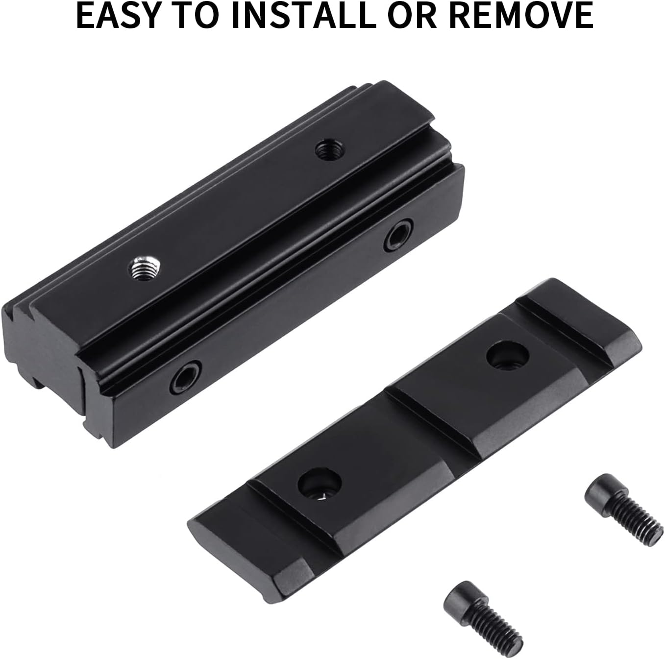 Dovetail to Picatinny Rail Adapter - 11mm to 20mm Scope Mount Converter | Medium Profile Aluminum, 2.67" Length