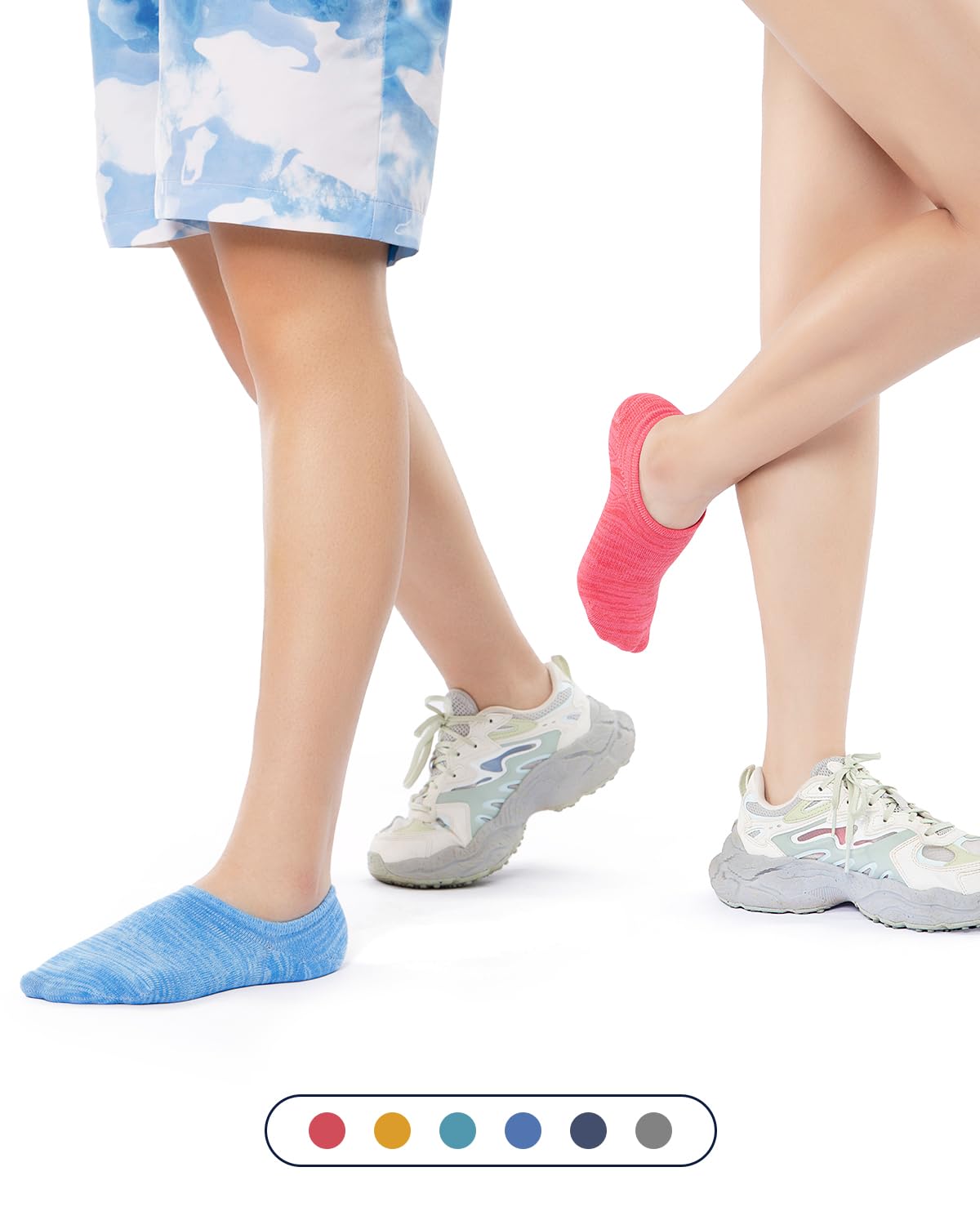 IDEGG Women and Men No Show Socks Low Cut Anti-slid Athletic Running Novelty Casual Invisible Liner Socks