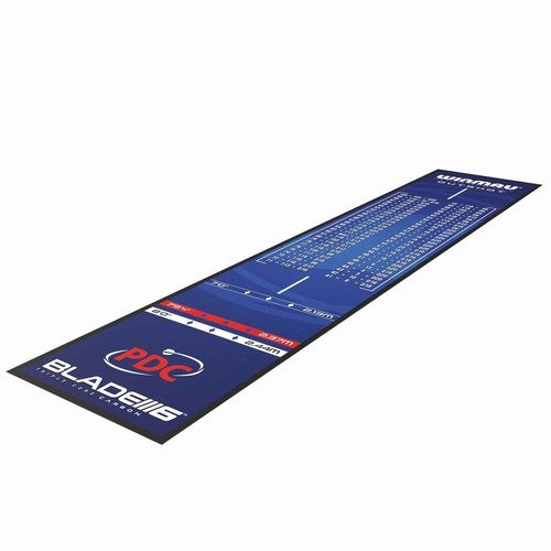 WINMAU Outshot Dart Mat with Throw Line for Soft Tip and Steel Tip, and Checkouts