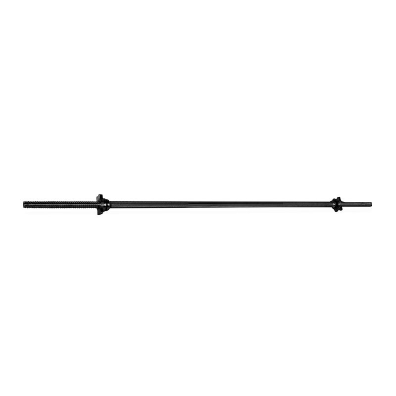 CAP Barbell 60” Standard Solid Threaded Bar, 1-Inch, Multiple Colors, Black