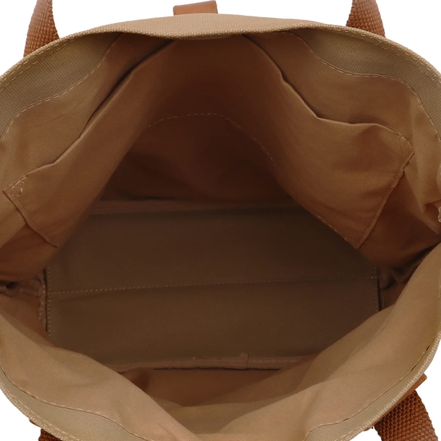 TOURBON Canvas Clip-On Quick-Release Bike Panniers Women's Shoulder Tote Bag - Khaki