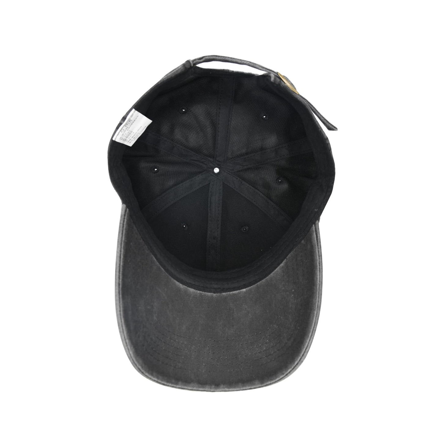 Wodeal Oversized Baseball Hats for Men Big Heads, Adjustable Washed Cotton XL Baseball Cap Black