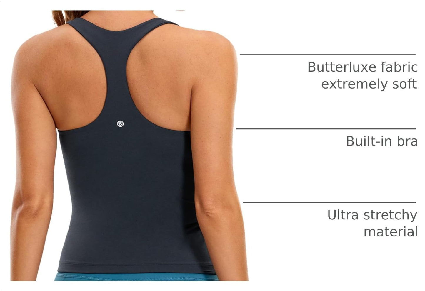 CRZ YOGA Butterluxe Racerback Tank Tops True Navy X-Large
