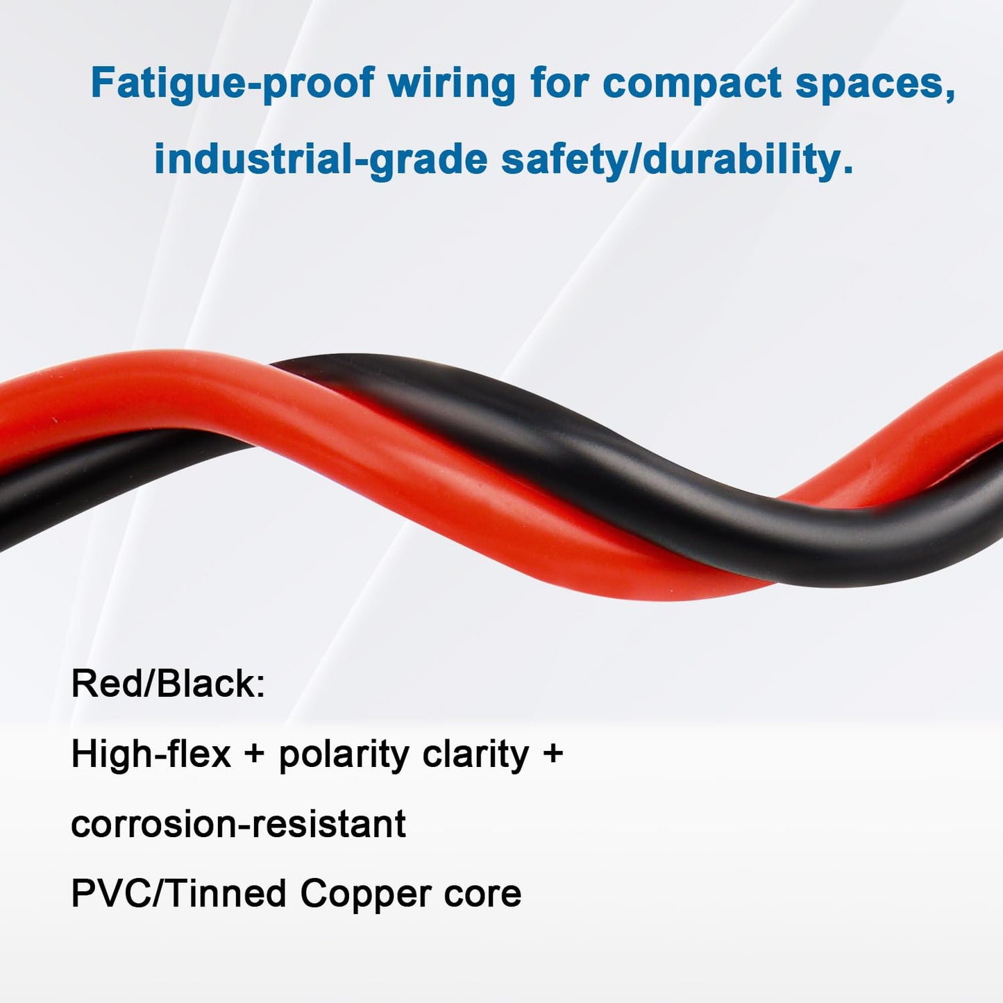 2 Gauge Marine Wire, 2 AWG Tinned Copper Electrical Wire, Boat Cable for Automotive, Solar, Car Audio, Trailer, Camper & Marine Wiring(2 AWG, 5FT Red + 5FT Black)