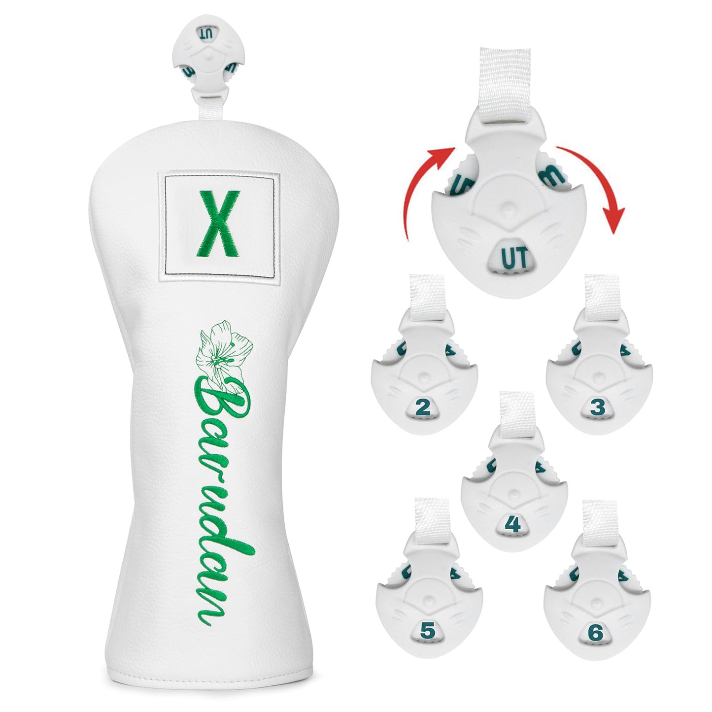 White Golf Putter Cover Blade Putter Headcover with Magnetic Closure fits for Newport Series Putters (for Blade | 1pc)