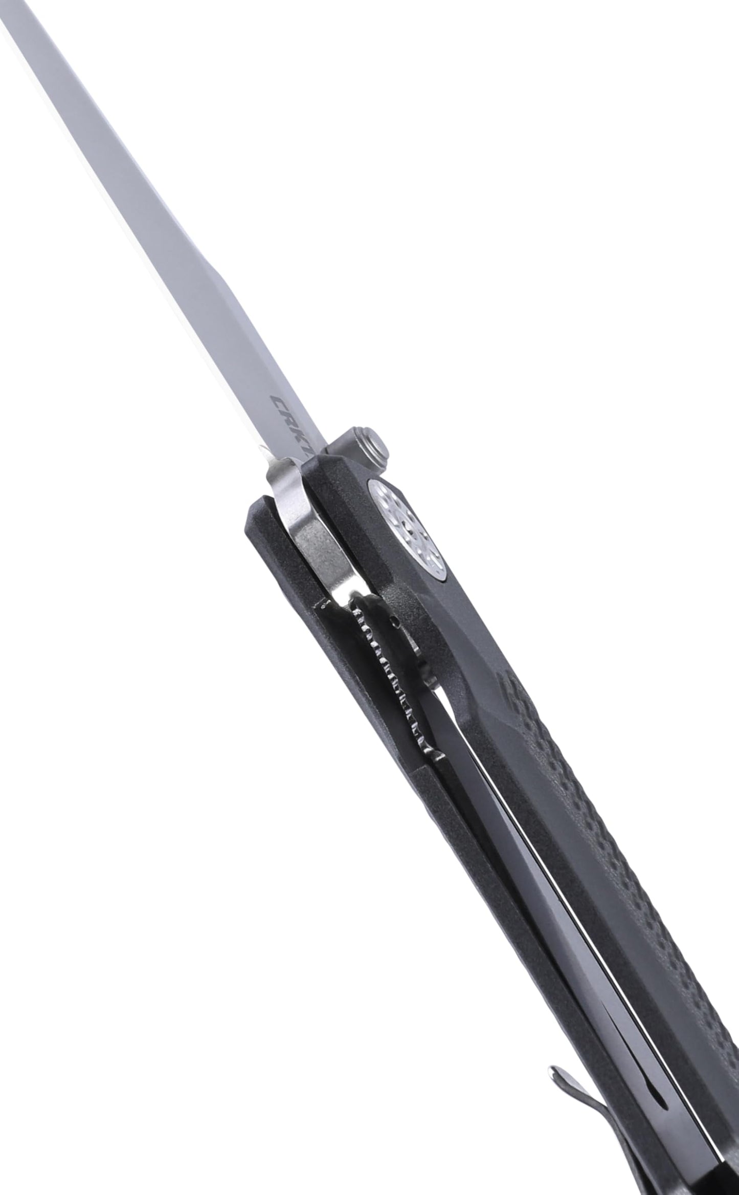CRKT Fidus Everyday Carry Folding Knife with Liner Lock: 12C27 Plain Edge Blade, Black Glass-Reinforced Nylon Handle, 4220