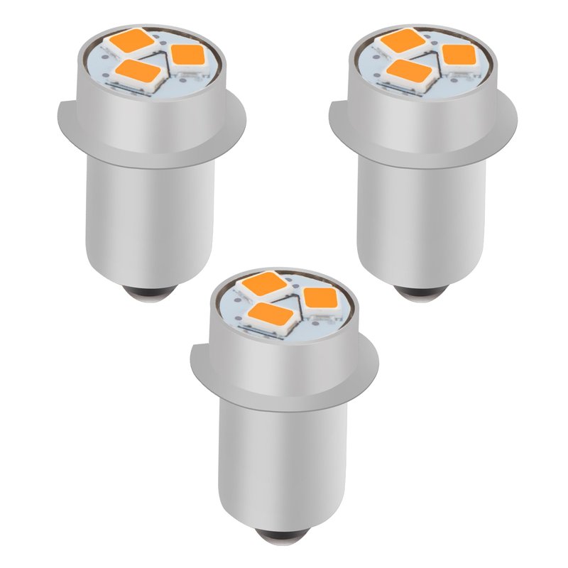 Flashlight Bulbs Replacement, Mag-Lite Led Bulb for Ryobi Craftsman Flashlight, 18V 19.2V LED Flashlight Bulb-3 Pack