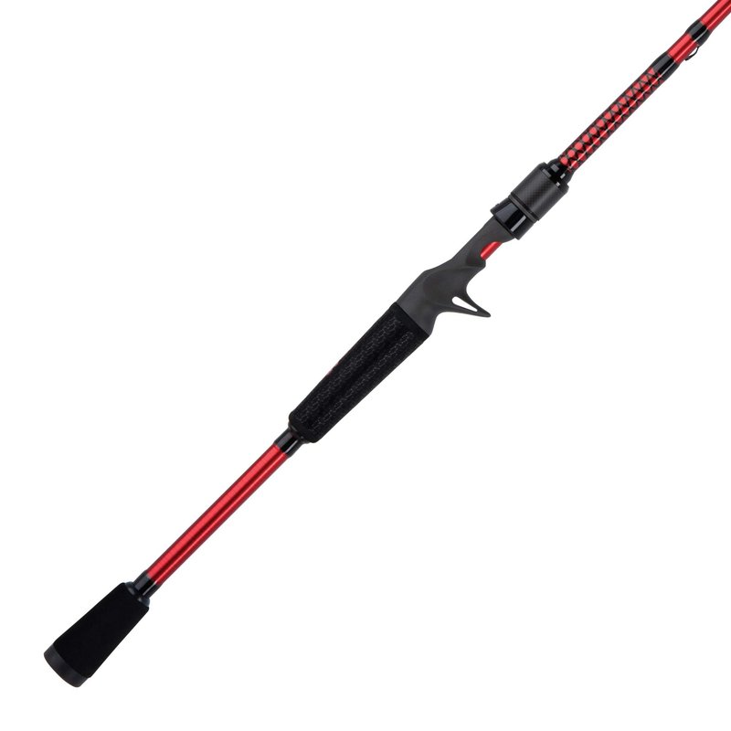 Ugly Stik 7’ Carbon Casting Rod, One-Piece, 8-17lb Line Rating, Medium Power, Fast Action, 1/4-5/8 oz. Lure Rating, Red